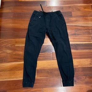 Publish black chino joggers